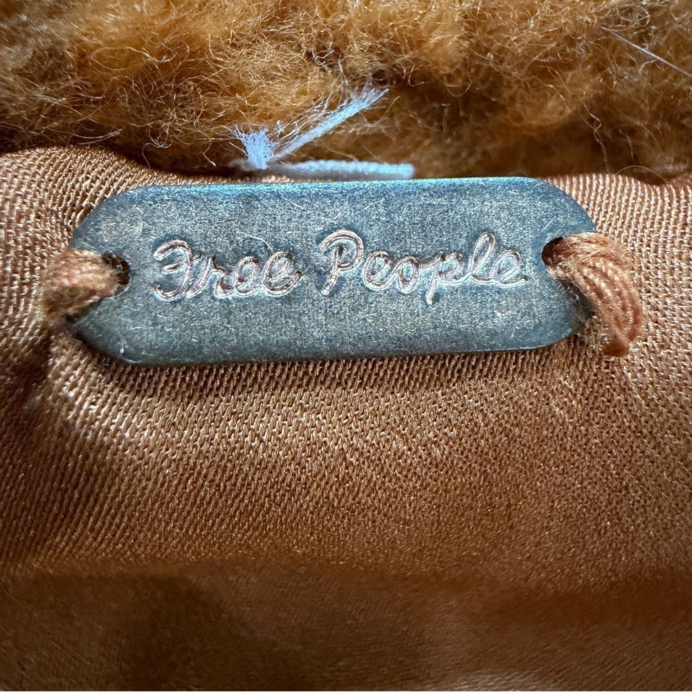 Free People Soft Faux Shearling Teddy Bear Coat Sz XS - Picture 3 of 8